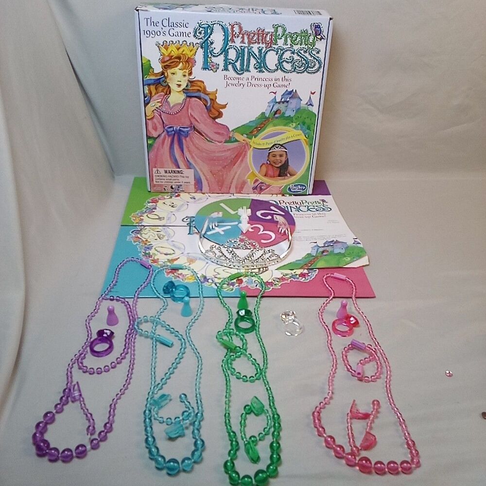 Pretty Pretty Princess Board Game Jewelry Dress Up Game Family Party Set Kids